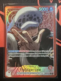 Trafalgar Law OP14-001 ALT ART Leader L - THE AZURE SEA'S SEVEN One Piece TCG - Image 1