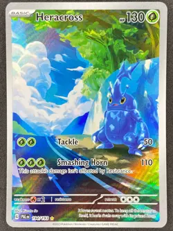 Pokemon Heracross Illustration Rare 194/193 PAL Paldea Evolved NM - Image 1