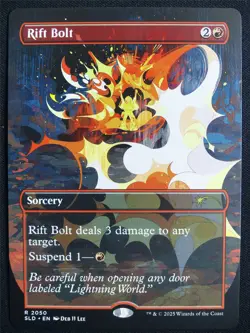 Rift Bolt Borderless Secret Lair - SLD - Mtg Card #5ND - Image 1