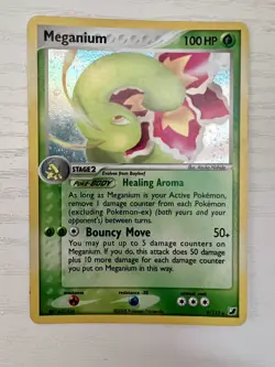 Meganium 9/115 Unseen Forces Pokemon Card Holo LP Rare - Image 1
