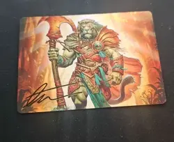 Ajani, Outland Chaperone Art Card (Gold-Stamped Signature) [Lorwyn Eclipsed Art - Image 1