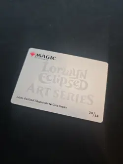 Ajani, Outland Chaperone Art Card (Gold-Stamped Signature) [Lorwyn Eclipsed Art - Image 2