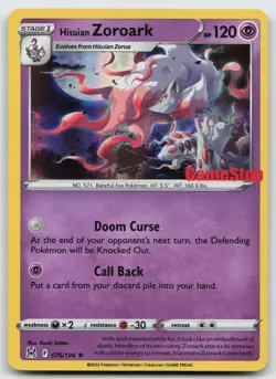 Hisuian Zoroark - (Gamestop Exclusive) Miscellaneous Cards & Products Psychic Pr - Image 1