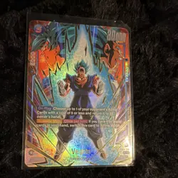 Dragon Ball Super Card Game Vegito BT7-133 30000 Power Foil Battle Card English - Image 1