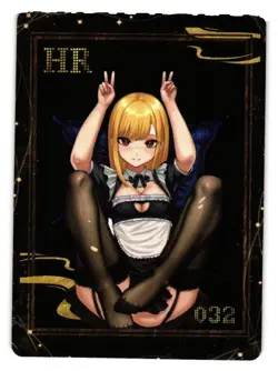 HR 032 Stocking Feet Goddess Story Star Party Maiden Anime Doujin Card - Image 1