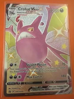 Crobat VMAX SWSH099 - Black Star Promo - Ultra Rare Holo Pokemon Card Near Mint - Image 1