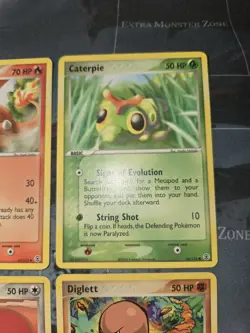 Fire Red & Leaf Green 4 Card Lot Caterpie, Charmeleon, Jigglypuff, Diglett... - Image 3