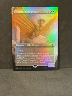 Ancient Gold Dragon (Borderless) Commander Legends: Battle for Baldur's Gate... - Image 1