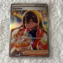 Pokemon Carmine 217/167 Sv06: Twilight Masquerade Full Art Holo Trainer SIR - Image 1