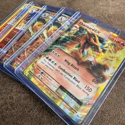 Charizard Pokemon Card Collection Lot 5x EX ex Holo w/ Evolutions Charizard EX - Image 1