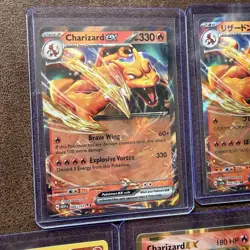 Charizard Pokemon Card Collection Lot 5x EX ex Holo w/ Evolutions Charizard EX - Image 3