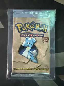 Pokemon TCG Lapras Base Set Fossil 1st Edition Booster Pack 21.0g - Image 3