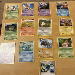 Joblot Bundle 13 Diamond And Pearl Pokemon Cards Incl Rares No Duplicates - Image 1