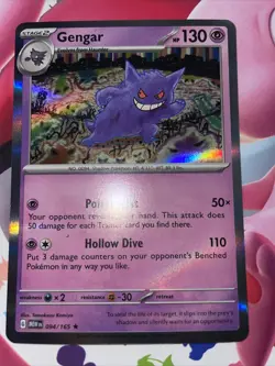 Gengar 151 Holo Rare Pokemon TCG 094/165 Scarlet & Violet - Image 1