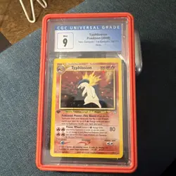 2000 Pokemon Neo Genesis Typhlosion 1st Edition Holo #18 CGC 9 - Image 1