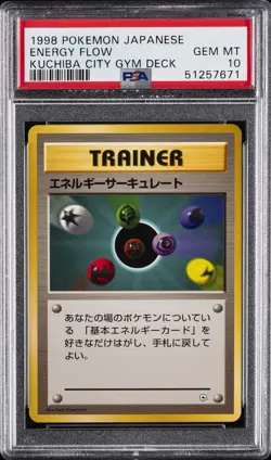 1998 POKEMON JPN KUCHIBA CITY GYM DECK ENERGY FLOW PSA 10 - Image 1