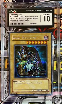 Yu-Gi-Oh! Dark Magician PCY-004 Limited Edition Secret Rare - CGC 10 Gem Mint - Image 1