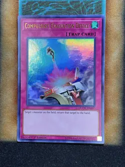 Yugioh Compulsory Evacuation Device DUOV-EN097 Ultra Rare 1st Ed NM - Image 1