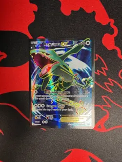 Pokemon Rayquaza EX XY69 Full Art Ultra Rare Holo Black Star Promo 2015 Card - Image 1