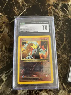 Pokemon Entei 34 Black Star Promo Reverse Holo CGC 10 Card - Image 1