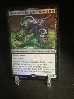 Shark Shredder, Killer Clone (Foil) Rare MTG Teenage Mutant Ninja Turtles - Image 2