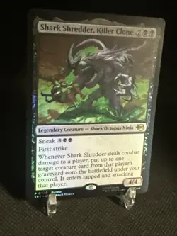Shark Shredder, Killer Clone (Foil) Rare MTG Teenage Mutant Ninja Turtles - Image 3