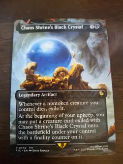 Chaos Shrine's Black Crystal (Borderless) Commander: Final Fantasy Regular - Image 1