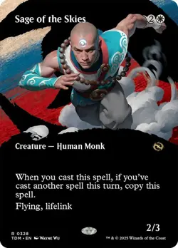 Sage of the Skies Borderless Tarkir: Dragonstorm NM MTG - Image 1