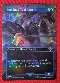 MTG: *KNIGHTS OF DOL AMROTH* The Lord of the Rings/ BORDERLESS C432 / FOIL / NM - Image 1