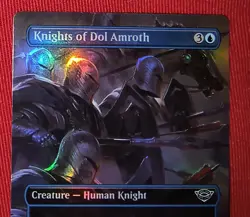 MTG: *KNIGHTS OF DOL AMROTH* The Lord of the Rings/ BORDERLESS C432 / FOIL / NM - Image 2