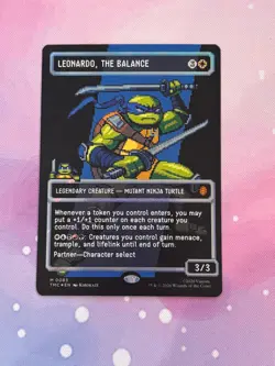Leonardo, the Balance (0083) (Borderless) (Surge Foil) Commander: Teenage Mutant - Image 1