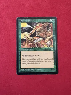 Muscle Sliver - Tempest Vintage Magic The Gathering MTG 90’s Classic TMP - Image 1