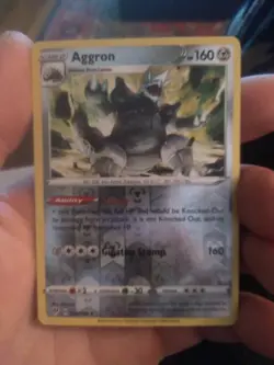 Pokemon TCG SWSH Darkness Ablaze Aggron #123/189 Rare Reverse Holo - Image 1