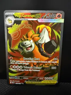 Mega Camerupt ex - 156/132 - Ultra Rare - Mega Evolutions - Pokemon Card - NM/M - Image 1