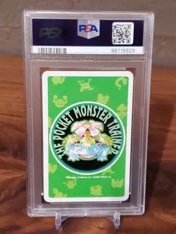 1996 Pokemon Weepinbell Green Back Poker Playing Card Queen of Diamonds - PSA 10 - Image 2