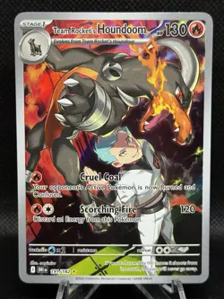 Pokemon TCG - Team Rocket’s Houndoom 191/182 Full Art Illustration Rare - Image 1