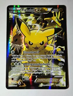 Pokemon Karte Pikachu EX XY124 holo | XY Black Star Promos DE 2016 / NM - Image 5