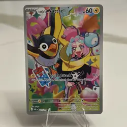 Pokemon TCG Iono's Wattrel SV09 Illustration Rare Holo Basic 60 HP 231/217 Eng - Image 1