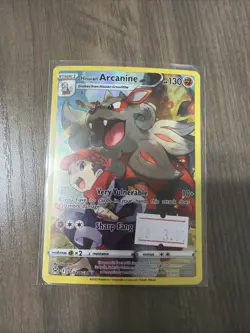 Hisuian Arcanine TG08/TG30 Trainer Gallery Holo Rare Pokemon 2022 Lost Origin NM - Image 1