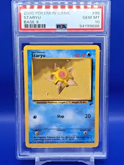 Staryu 2000 Pokemon Base Set 2 PSA 10 GEM MINT 95/130 Base Set II - Image 1