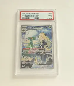 2025 POKEMON DRI EN-DESTINED RIVALS ILLUSTRATION RARE CYNTHIA'S ROSERADE PSA 9 - Image 1