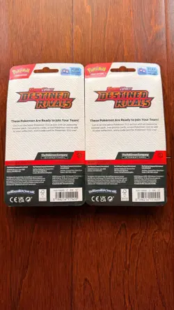 Pokemon Destined Rivals Checklane Blister (Lot Of 2) - Both Versions! Ships Now - Image 2