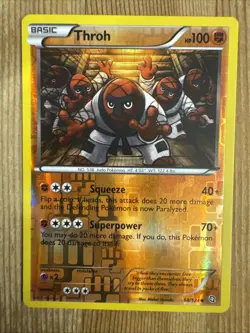 Throh 68/124 2012 B&W Dragons Exalted Pokemon Card Reverse Holo Uncommon - NM - Image 1