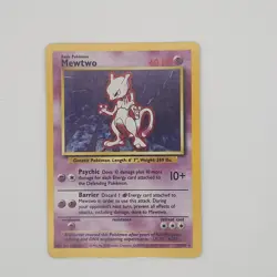 Pokemon Mewtwo TCG Base Set Holo Rare Card 10/102 NM/LP - Image 3