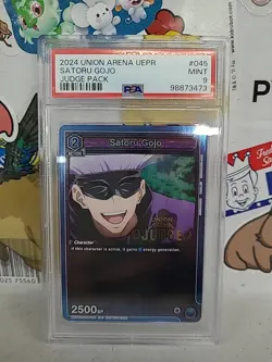 Satoru Gojo Judge Pack Promo Prize UEPR/JJK-1-045 Union Arena Card PSA 9 - Image 1