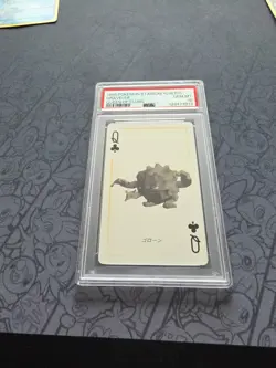 Pokemon: Graveler Queen of Clubs Playing Cards Stadium Yellow 1998- PSA 10 -C104 - Image 3