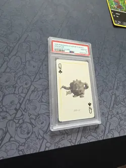 Pokemon: Graveler Queen of Clubs Playing Cards Stadium Yellow 1998- PSA 10 -C104 - Image 5