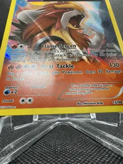 🔥 Pokemon TCG - Entei 15/98 - Full Art Holo - Ancient Origins 2015 - LP - Image 5
