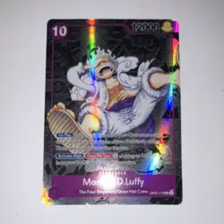 Bandai Monkey.D.Luffy One Piece CCG Awakening Foil Card OP05-119 12000 Power - Image 1