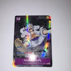 Bandai Monkey.D.Luffy One Piece CCG Awakening Foil Card OP05-119 12000 Power - Image 2